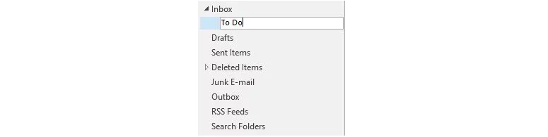 How to rename folder in outlook